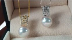 Pendentif Mikiko Perle Akoya Du Japon. Or Blanc, Diamants -Maria || Simplicity Soldes 20200714 160842