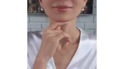 Boucles D'oreilles Perles De Chine. Disque D'or Blanc, Chaînette -Maria || Simplicity Soldes 20200814 150921