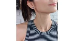 Boucle Oreille Fleur Saphir Bleu, Diamant, Or Blanc - Véronique Des Ruisseaux -Maria || Simplicity Soldes 20200909 155836