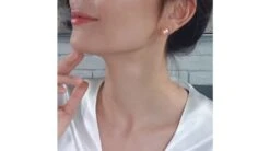 Boucles D'oreilles Clous. Perles Roses 8/9mm. Or Blanc -Maria || Simplicity Soldes 20201104 153959 1