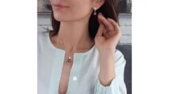 Boucles Oreilles Ailes De Paon - Pendants Or Jaune - Perles Tahiti -Maria || Simplicity Soldes 20201130 150117