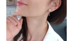 Boucles D'oreilles Diamants Or Blanc Pendantes Forme Goutte -Maria || Simplicity Soldes 20201210 155633