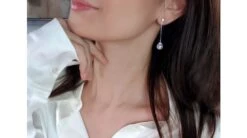 Pendantes Chainette Forçat. Perles Akoya Or Blanc Et Diamants -Maria || Simplicity Soldes 20201210 170054