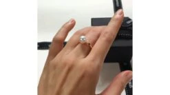 Bague Or Jaune. Duo Perle Akoya Et Diamant Serti -Maria || Simplicity Soldes 20201218 154607