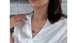 Collier Pendentif Or Blanc, Diamants Et Perle De Tahiti 13/14mm -Maria || Simplicity Soldes 20201221 154758