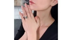 Bague Tuamotu - Perle De Tahiti Noire émeraude - Or Jaune, Diamants