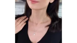 Pendentif Diamants Rails Et Perle De Culture Chine - Or Blanc 18cts -Maria || Simplicity Soldes 20210325 155429