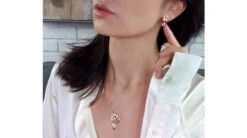 Boucles D'oreilles Or - Pendants Métal Or Rose Et Diamants - Courbes -Maria || Simplicity Soldes 20210407 145057 1