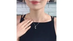 Pendentif Seal - Perle De Tahiti En Écrin D'Or Blanc Et Diamants