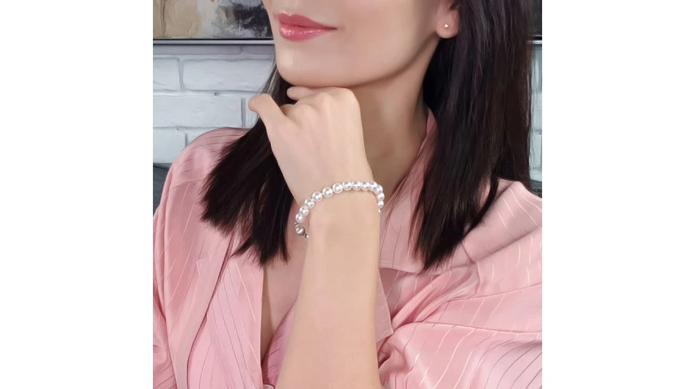 Bracelet Perle Akoya - Perles Du Japon - 7/7.5mm, AAA 2 Bracelet Perle Akoya - Perles Du Japon - 7/7.5mm, AAA – Image 2