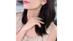 Boucles Oreilles Fleur Luxe. Perles Akoya, Or Blanc, Diamants -Maria || Simplicity Soldes 20210614 160300