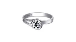 Bague Solitaire Victor Hugo - Les Contemplations - Or Blanc | Contemplations -Maria || Simplicity Soldes 3 1 3