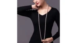 Collier Perles Fines - Collier Perle Akoya Blanche Japon - 7.5/8mm -Maria || Simplicity Soldes 7.58mm 130cm 1