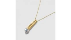 Pendentif Perle Du Japon. Or Jaune, Diamant - Hatsune Miku -Maria || Simplicity Soldes 7 1 1