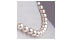 Collier Grosse Perle Akoya Du Japon. Perles Fines Blanches. 8.5/9mm