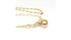 Collier Maille Coeur - Or Jaune, Diamants - Perle Australie Dorée -Maria || Simplicity Soldes UpFiles Image 2009 03 27 633737511474898765