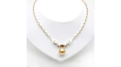 Collier Maille Coeur - Or Jaune, Diamants - Perle Australie Dorée -Maria || Simplicity Soldes UpFiles Image 2009 03 27 633737511594687500