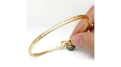 Bracelet Jonc - Coeur Stylisé - Perle De Tahiti - Or Jaune, Diamants -Maria || Simplicity Soldes UpFiles Image 2009 06 06 633798852299594968