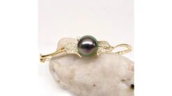 Bracelet Jonc - Perle De Tahiti - Pavage Feuilles - Or Jaune, Diamants -Maria || Simplicity Soldes UpFiles Image 2009 09 03 633875609609963027