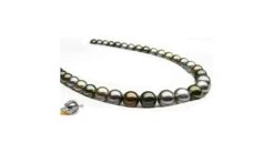 Collier En Perle De Tahiti - Perles Multicolores - 9/10mm - AAA