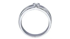 Bague Homme Or Blanc. Diamant Solitaire. Or 750/1000 Brossé Et Poli | Lorenzo -Maria || Simplicity Soldes UpFiles Image 2010 07 20 634152229605371892