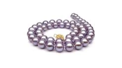 Collier Perles Lavandes. Perle Culture Eau Douce 7.5/8mm