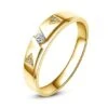 Alliance Diamants - Or Jaune - Alliance Femme