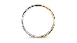 Alliance De Mariage Rainure - 2 Ors - Diamant Serti Clos - Femme -Maria || Simplicity Soldes adw088 f3