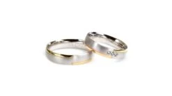 Alliances Couple. 3 Ors. Diamants 0.060ct -Maria || Simplicity Soldes adw092 c6