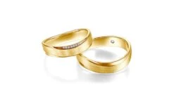 Alliances Happiness En Or Jaune... Pour Mme Et Mr