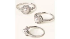 Bague Géometria Préciosa - Éclat De Perle Akoya Et Diamants -Maria || Simplicity Soldes bak040 5