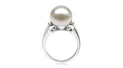 Bague Or Perle De Culture - Perle Blanche Chine - Or Blanc, Diamants -Maria || Simplicity Soldes bd019 3