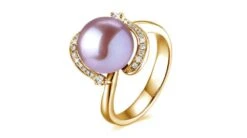 Bague Voluptueuse Or Jaune Et Perle De Culture Blanche - Diamant Pavé 16 Bague Voluptueuse Or Jaune Et Perle De Culture Blanche - Diamant Pavé -Maria || Simplicity Soldes bd052 pu1