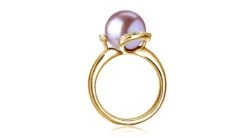 Bague Voluptueuse Or Jaune Et Perle De Culture Blanche - Diamant Pavé 18 Bague Voluptueuse Or Jaune Et Perle De Culture Blanche - Diamant Pavé -Maria || Simplicity Soldes bd052 pu3