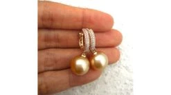 Dormeuses Anneaux Or Jaune Diamants Pavés - Perles Australie 8 Dormeuses Anneaux Or Jaune Diamants Pavés - Perles Australie -Maria || Simplicity Soldes bda008 4