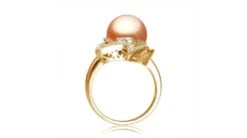 Bague Végétale Or Jaune - Perle Eau Douce Blanche De Culture, Diamants 12 Bague Végétale Or Jaune - Perle Eau Douce Blanche De Culture, Diamants -Maria || Simplicity Soldes bdr042 3 1