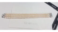 Bracelet 3 Rangs De Perles Mariage. Triple Rangée. 5/5.5mm 9 Bracelet 3 Rangs De Perles Mariage. Triple Rangée. 5/5.5mm -Maria || Simplicity Soldes bp019 4 3