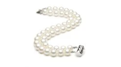 Bracelet Double Rang Perles De Culture - Perle Blanche Chine - 7/7.5mm -Maria || Simplicity Soldes bp025 3