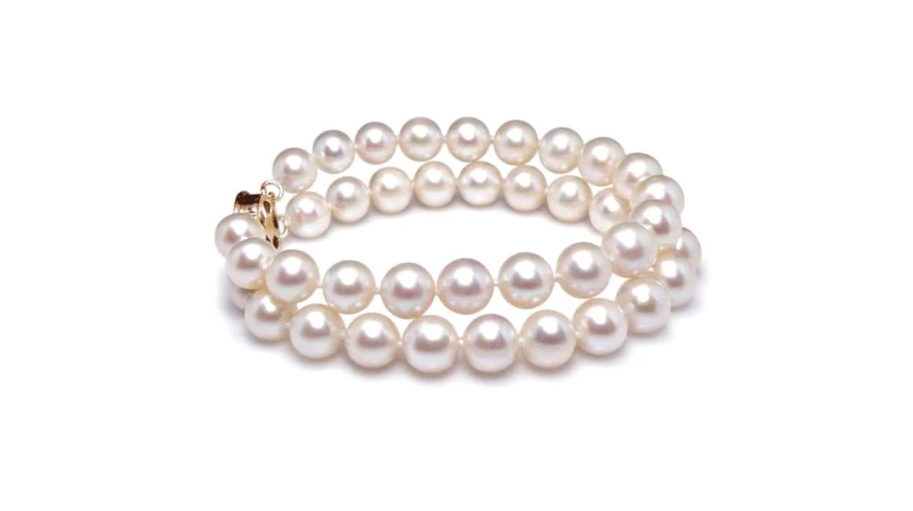 Bracelet Femme 2 Rangs - Perles Culture Eau Douce Blanches - 8/8.5mm 1 Bracelet Femme 2 Rangs - Perles Culture Eau Douce Blanches - 8/8.5mm