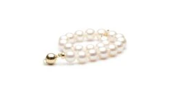Bracelet Perles Eau Douce Blanches - Perles De Culture Chine - 7.5/8mm