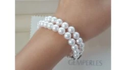Bracelet 2 Rangs Perles Akoya - Perle Mer - Culture Japon - 6.5/7mm -Maria || Simplicity Soldes bpa03 3