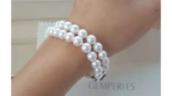 Bracelet 2 Rangs Perles Akoya - Perle Mer - Culture Japon - 6.5/7mm -Maria || Simplicity Soldes bpa03 4
