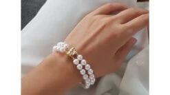 Rio Bracelet 2 Rangs De Perles Akoya Du Japon - 7/7.5mm, AAA