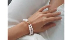 Rio Bracelet 2 Rangs De Perles Akoya Du Japon - 7/7.5mm, AAA -Maria || Simplicity Soldes bpa05 2 2