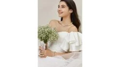 Bracelet Jonc Symphonie Nuptiale - Perle Akoya, Or Blanc, Diamants -Maria || Simplicity Soldes bpa11 4