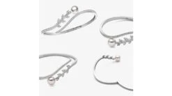 Bracelet Jonc Symphonie Nuptiale - Perle Akoya, Or Blanc, Diamants -Maria || Simplicity Soldes bpa11 6