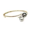 Bracelet Or Jaune, Diamants - Perles Mers Sud Multicolores - You & Me