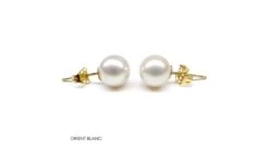 Terra Boucles D'oreilles Perles Eau Douce Blanches - 8/9mm - Clous Or Jaune -Maria || Simplicity Soldes ea025 1 1 2