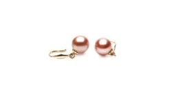 Luna Boucles D'oreilles Perles - Perles Roses - Perle D'eau Douce - Chine