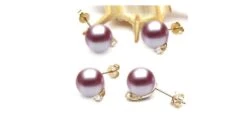 Castelli Boucles Oreilles Perles Et Puces Diamants. Or Jaune -Maria || Simplicity Soldes ea043 2 1 1